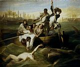 John Singleton Copley Canvas Paintings - Brook Watson And The Shark